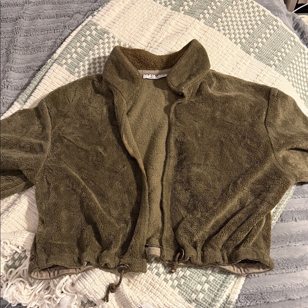 Real clothes by Saks fifth avenue open cropped jacket